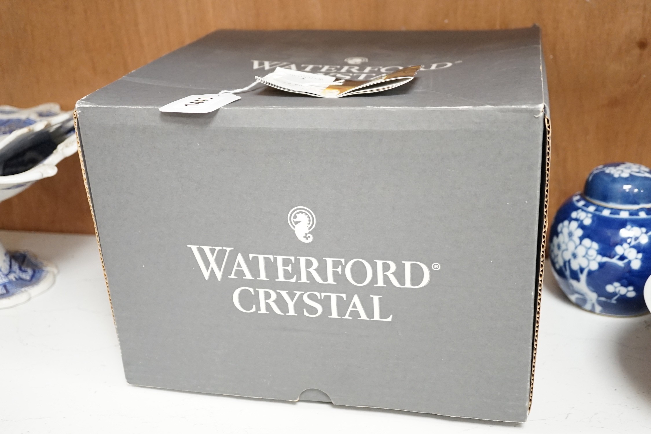 A boxed large Waterford cut glass fruit bowl, 25cm diameter